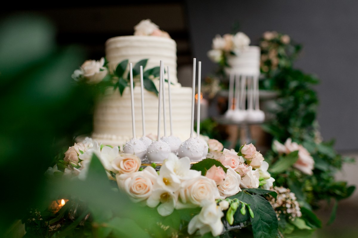 Gorgeous Greenery & Sweet Cakes Tim Hortons Wedding Dessert Table West Coast Weddings Magazine