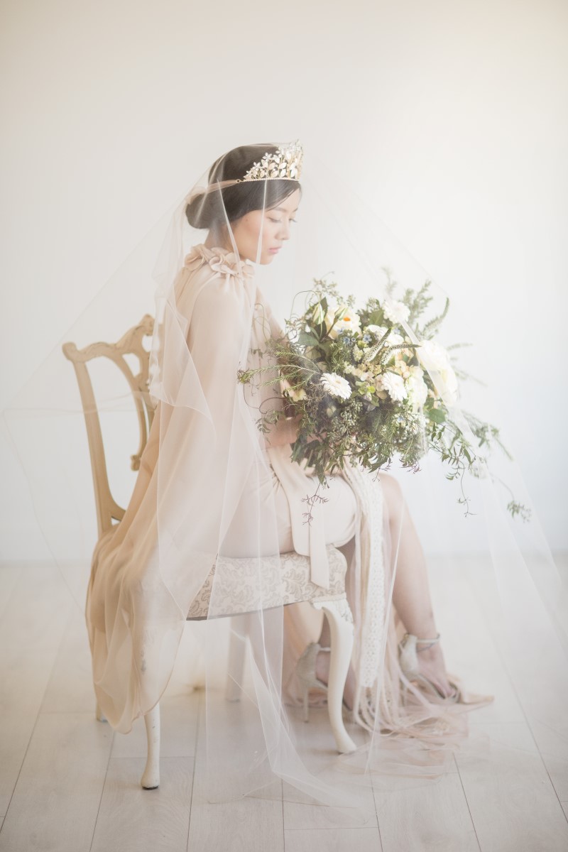 Bride Asian Botanical Beauty Maru Photography Deborah Lee Designs West Coast Weddings Magazine