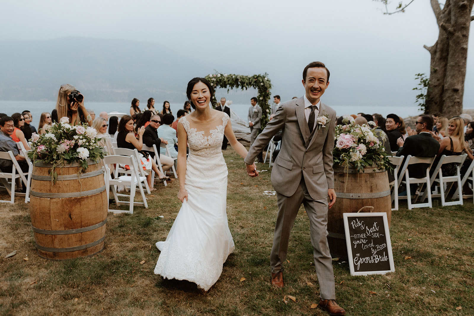 After the Ceremony Rustic Anvil Island Wedding Vancouver Magazine