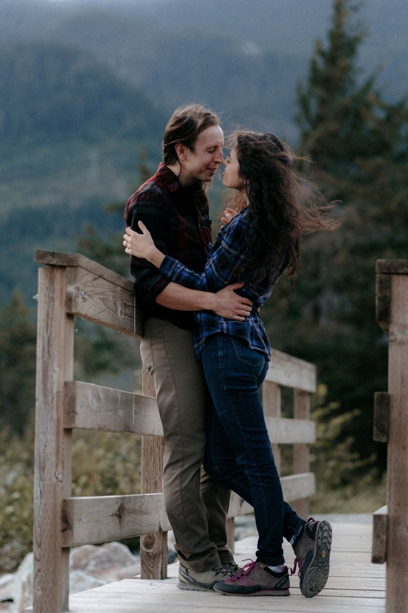 Squamish Couple Embrace in Engagement Session by Hennygraphy Vancouver Wedding Magazine