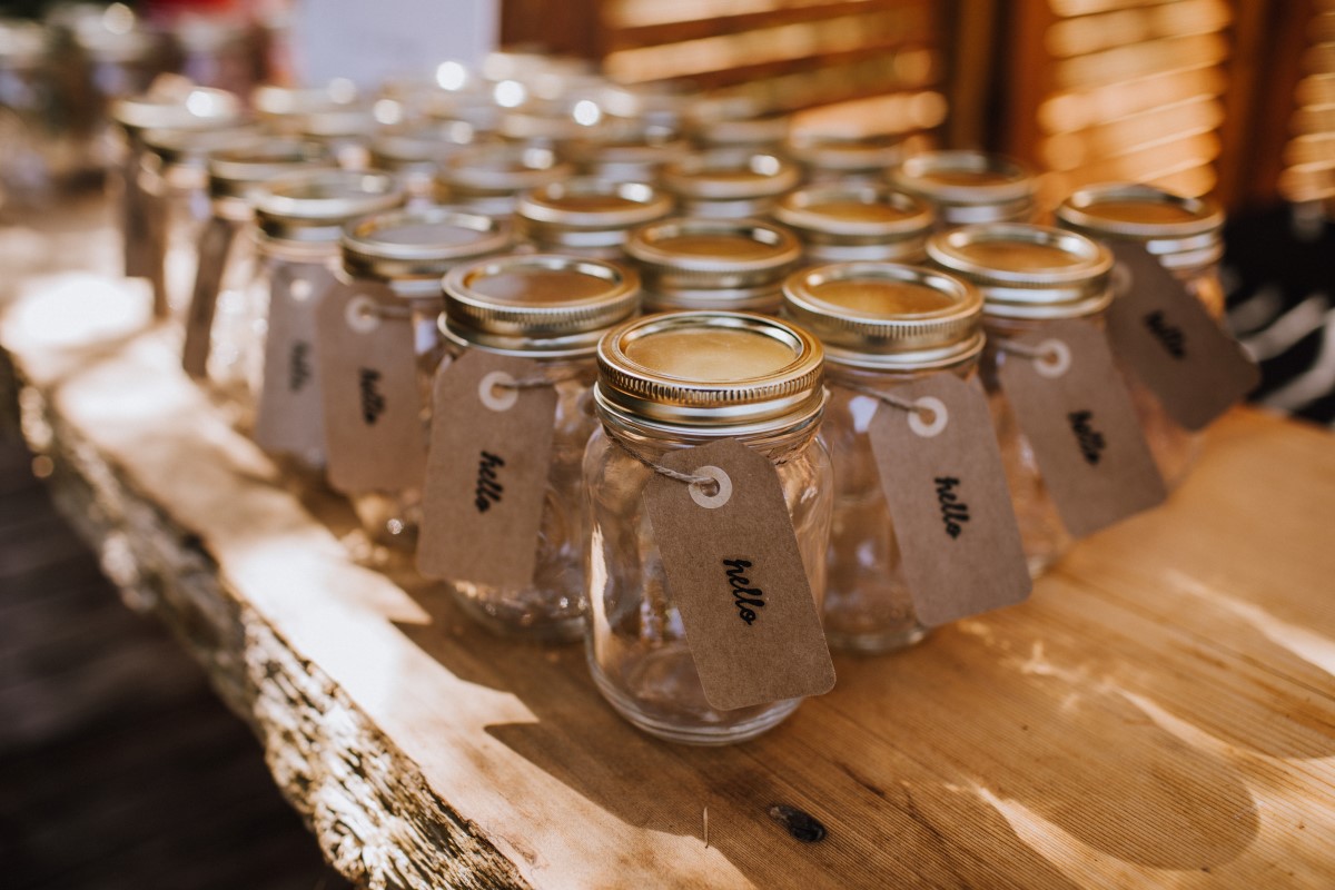 Favours in Jars by Myrtle and Moss Photography Vancouver Island Weddings Magazine
