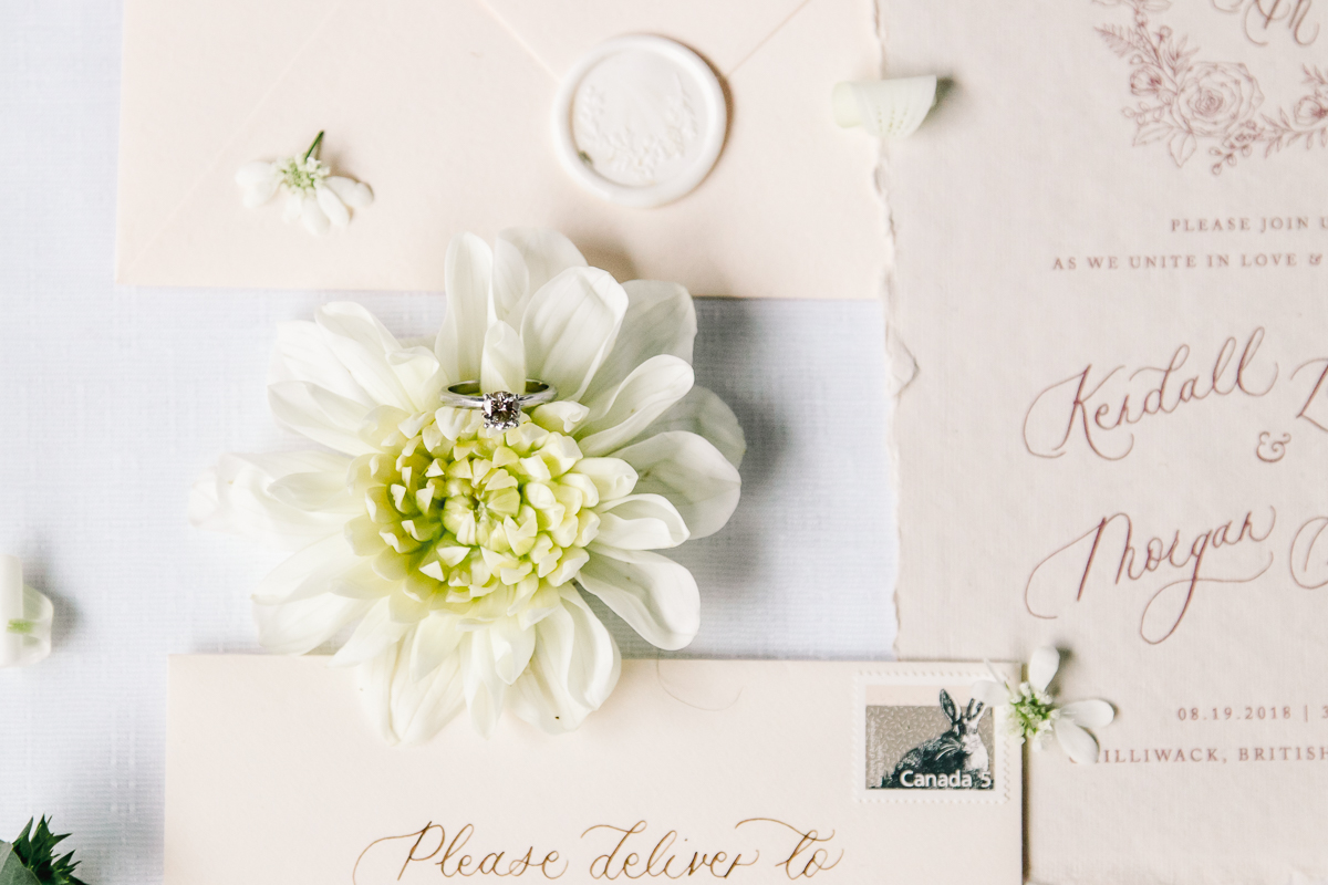 Fresh + Modern Wedding Inspiration by Ayla Pena with white dahlia