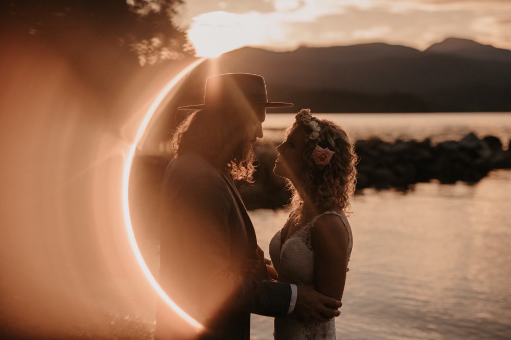 Golden Hour Elopement by the water