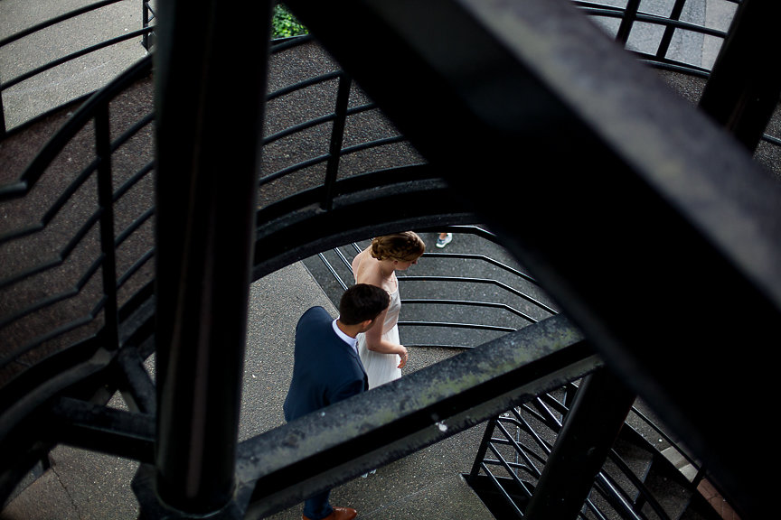 Newlyweds at False Creek Yacht Club by Meghan Andrews Photography