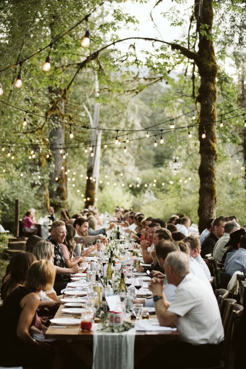A Forest Wedding Vision Artfully Catered by Truffles Catering Vancouver Island