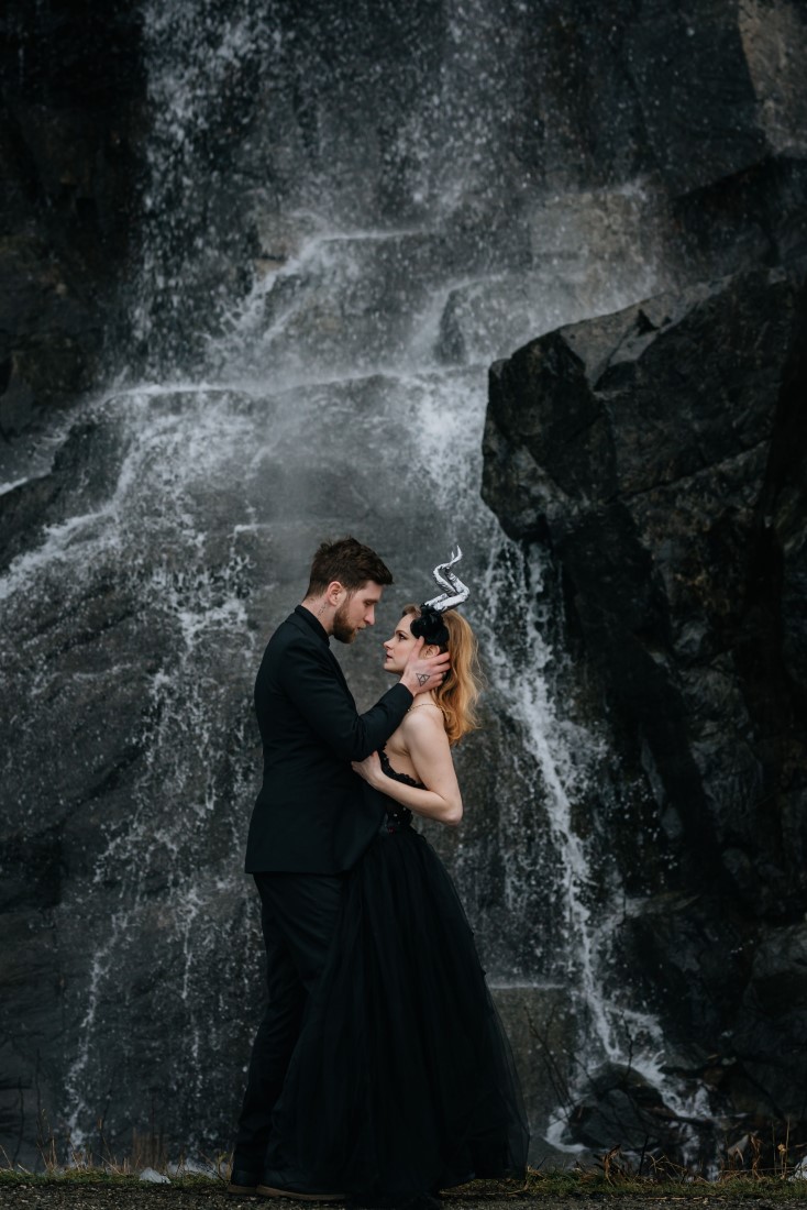 Leanne Sim Photography Waterfall Extraordinary & Unique Wedding Inspo