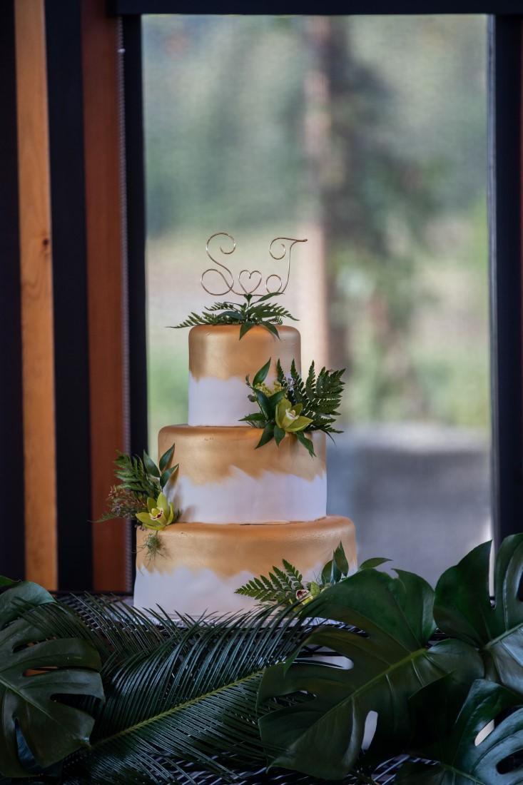 Patchwork Media Cake Gorgeous Green Wedding for Sydney + Travis
