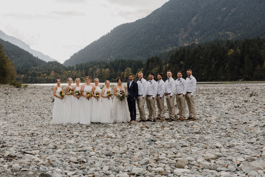 The Augusts Bridal Party ‘I Do’ With a View at American Creek Lodge
