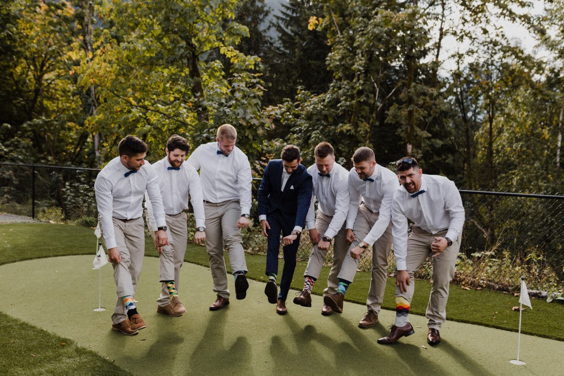 The Augusts Groomsmen ‘I Do’ With a View at American Creek Lodge