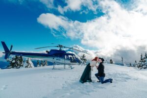She said yes at helicopter proposal on Vancouver Island mountain