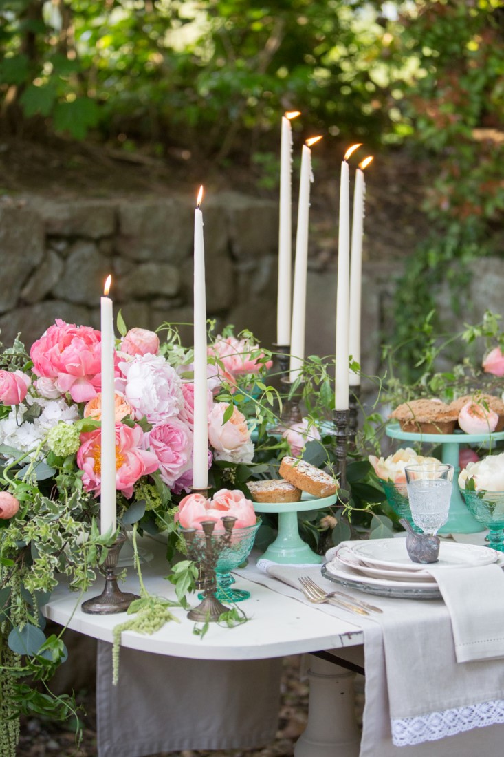 Spring Romance Wedding Inspo Outdoor Garden Table by Deborah Lee Designs