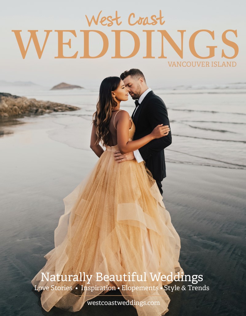 Tofino Cover Shot for 2022 West Coast Weddings Magazine by Amrit Photography