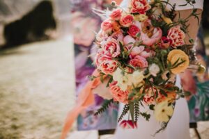 Sorbet bouquet by Foxglove Flowers and Chelsea Warren Photography
