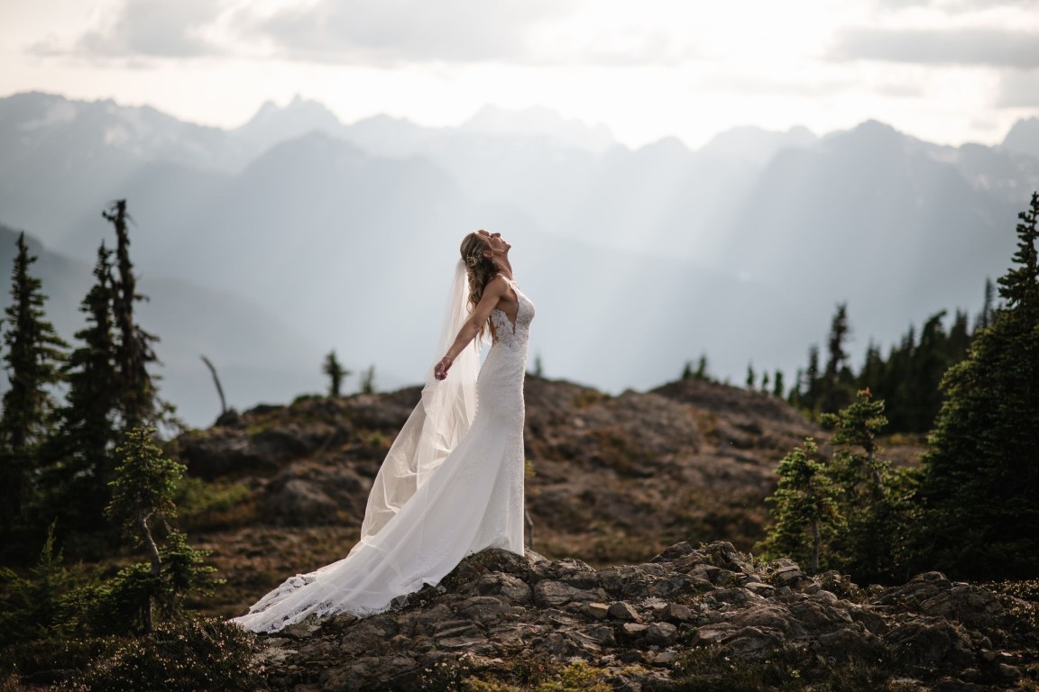 Bride With Mountain Views