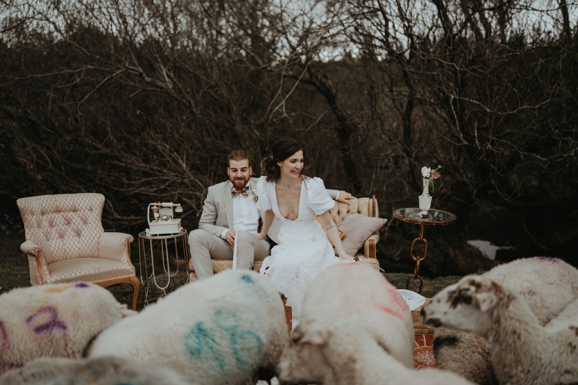 Us + Ewe Farm Wedding Inspiration Sheep