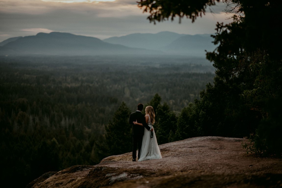 West Coast Wild epic mountain wedding views on Vancouver Island