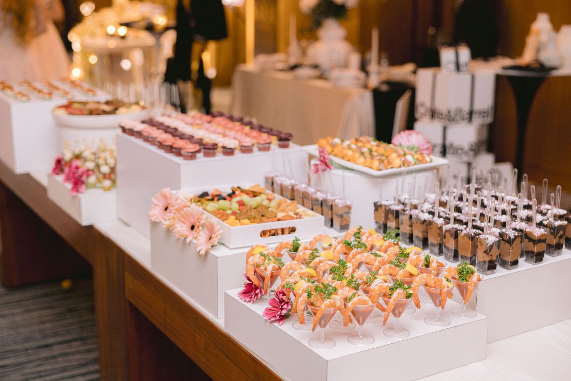 Luxury canapes at Luxe Wedding Show 2024 Vancouver