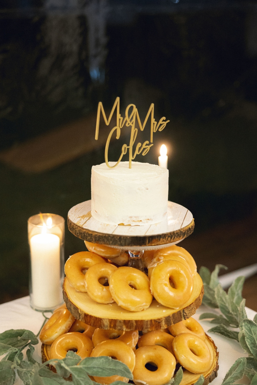 donuts and cake stand