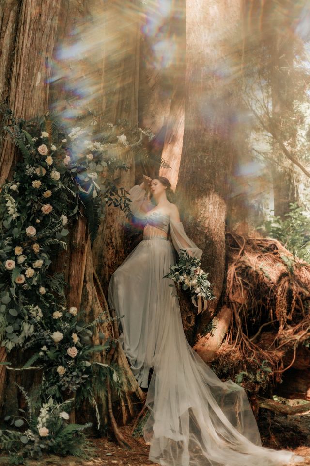 ethereal bride in tree