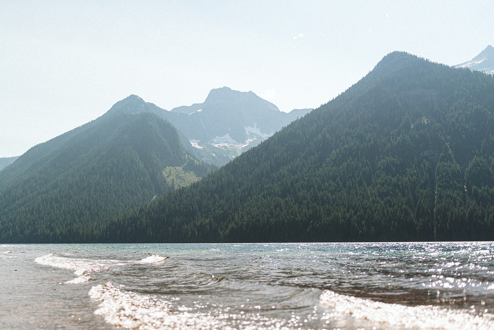 Chilliwack Lake scene of wedding ceremony