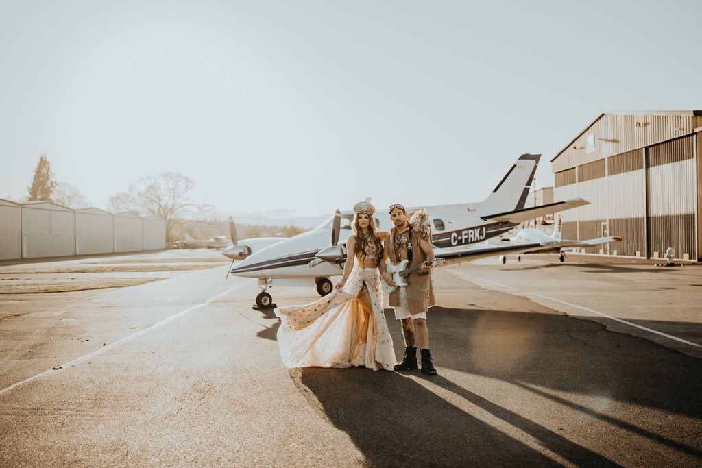 Newlyweds elope in Cessna plane on Vancouver Island