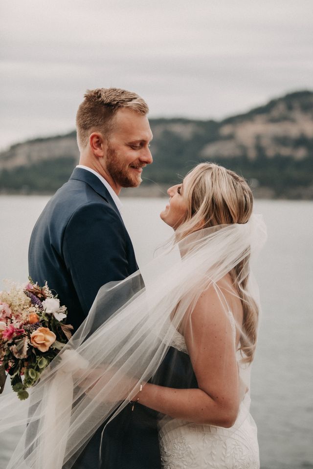 Newlyweds at Poets Cove Resort