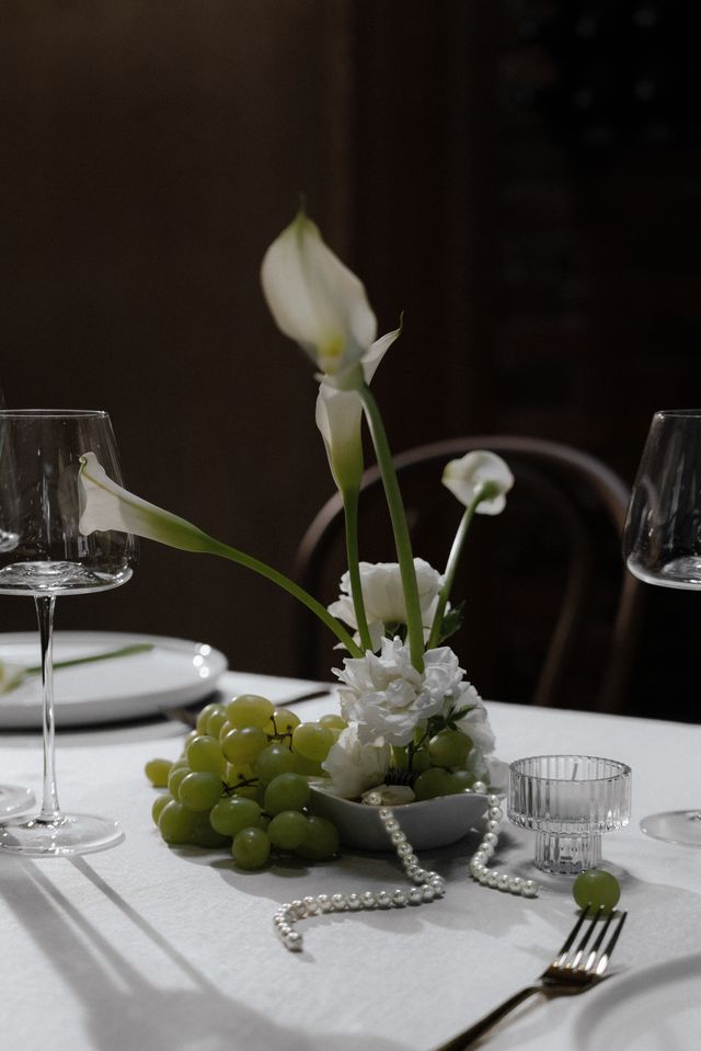 Calla lily and grapes by Flowers by Shadow Vancouver