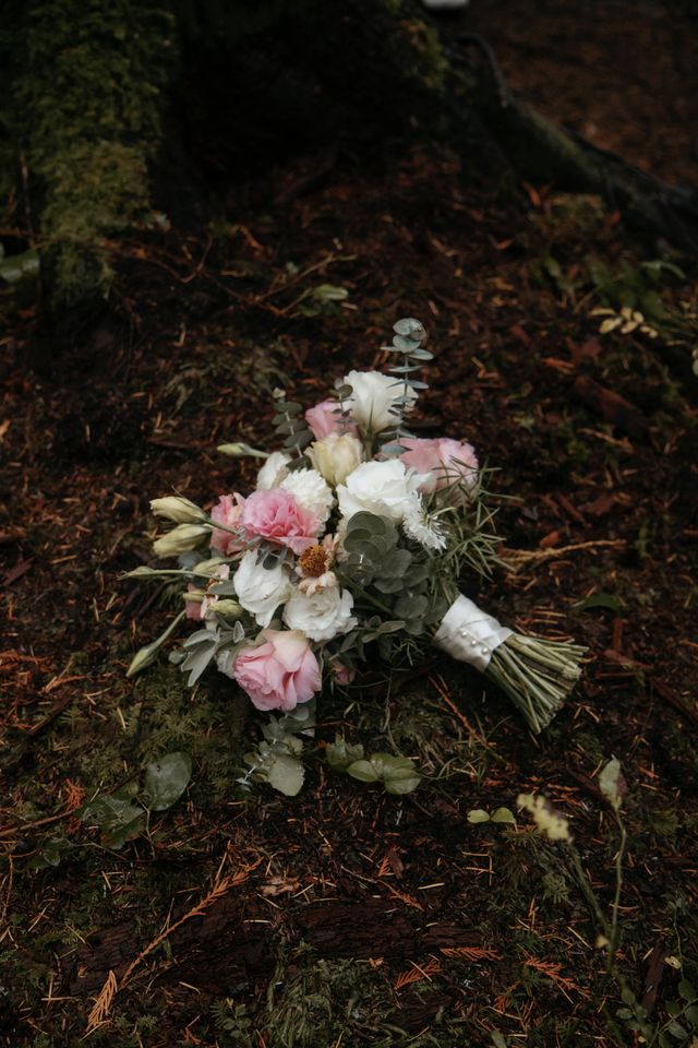 White and pink peony bouquet by Classic Creations Floral Design