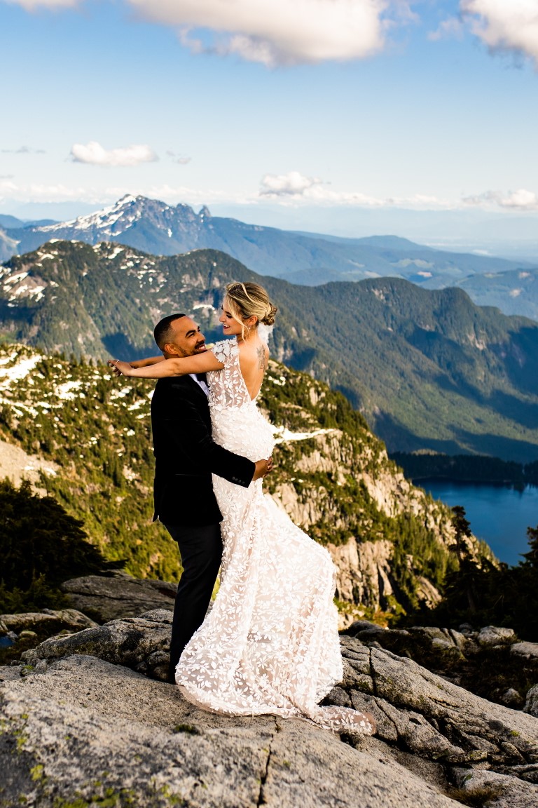 Wedding in the Clouds in the mountains 